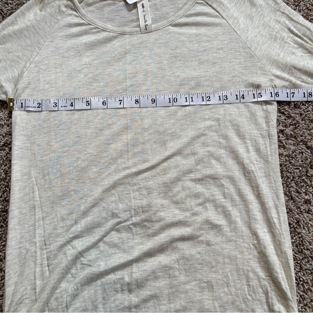 Apricot Lane Vanilla Bay Women’s Quarter Sleeve Top Size Medium - Picture 3 of 8